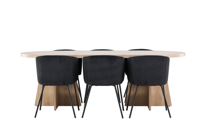 Venture Home Bootcut Dining Table with Berit Dining Chair