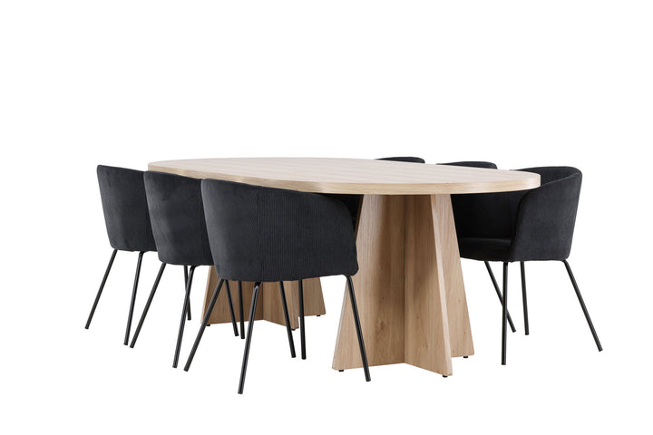 Venture Home Bootcut Dining Table with Berit Dining Chair