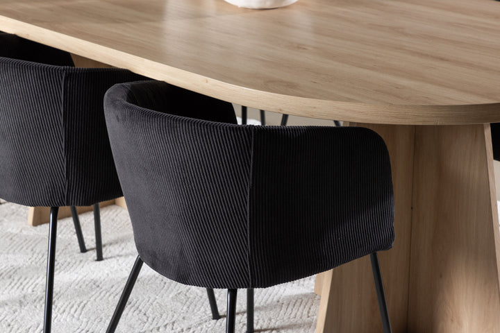 Venture Home Bootcut Dining Table with Berit Dining Chair