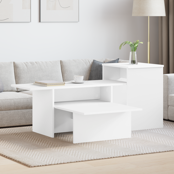Konsolbord Hvid 91,5 x 35 x 38,5 cm Konstrueret træ