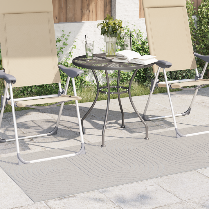 Områdetæpper Rektangulær PALMERAS Creme 200 x 80 cm Polyester