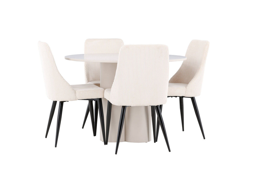 Venture Home Olivia Dining Table with Leone Dining Chair