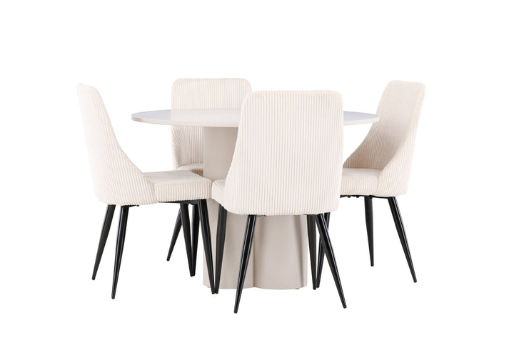 Venture Home Olivia Dining Table with Leone Dining Chair