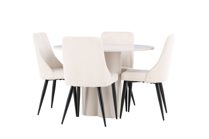 Venture Home Olivia Dining Table with Leone Dining Chair