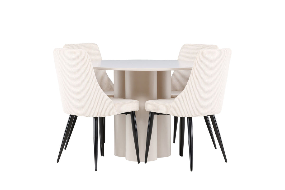 Venture Home Olivia Dining Table with Leone Dining Chair