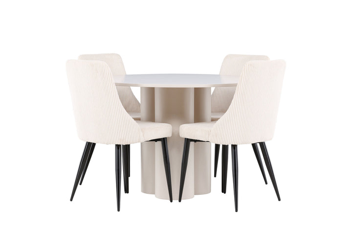 Venture Home Olivia Dining Table with Leone Dining Chair