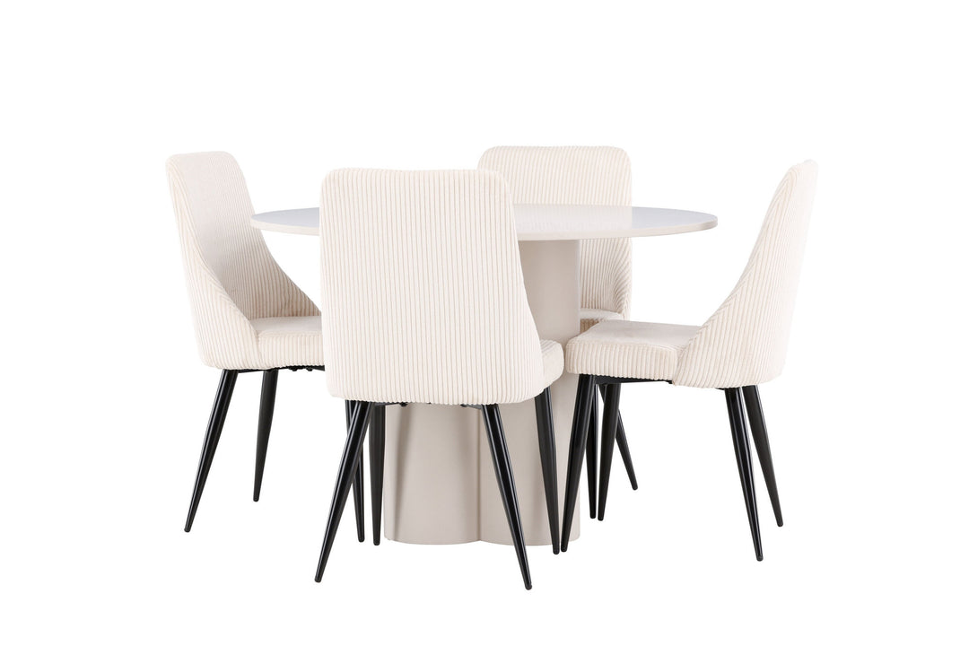 Venture Home Olivia Dining Table with Leone Dining Chair