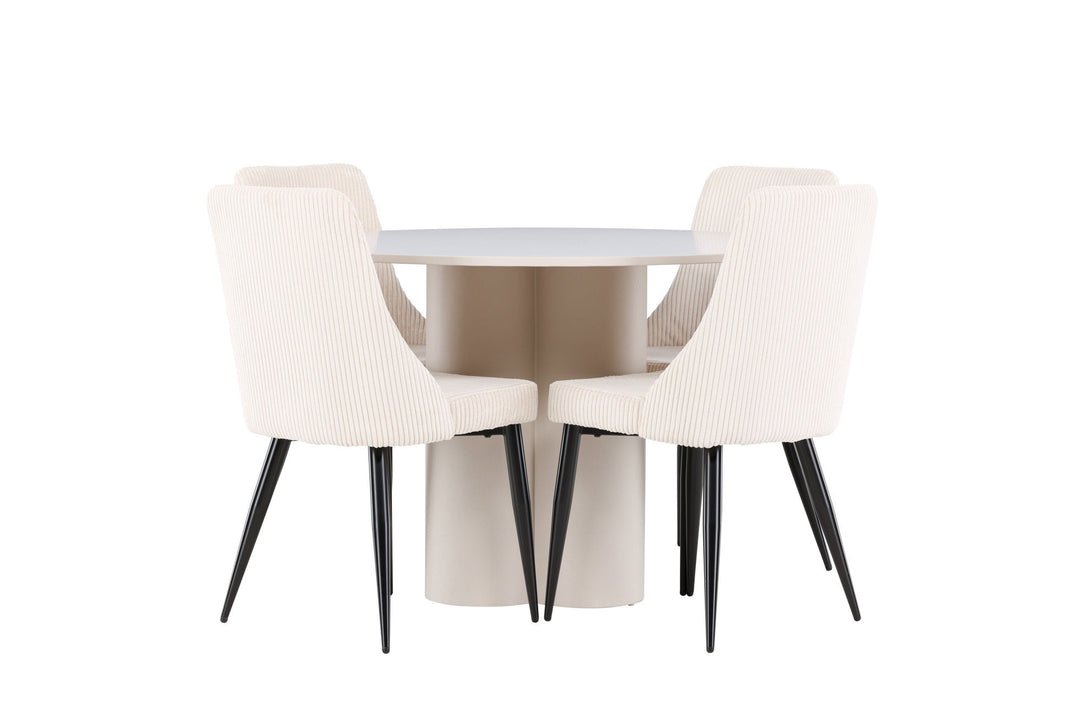 Venture Home Olivia Dining Table with Leone Dining Chair