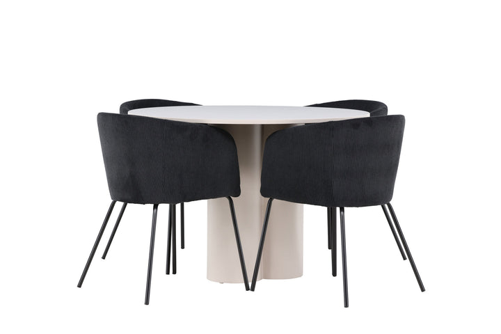 Venture Home Olivia Dining Table with Berit Dining Chair