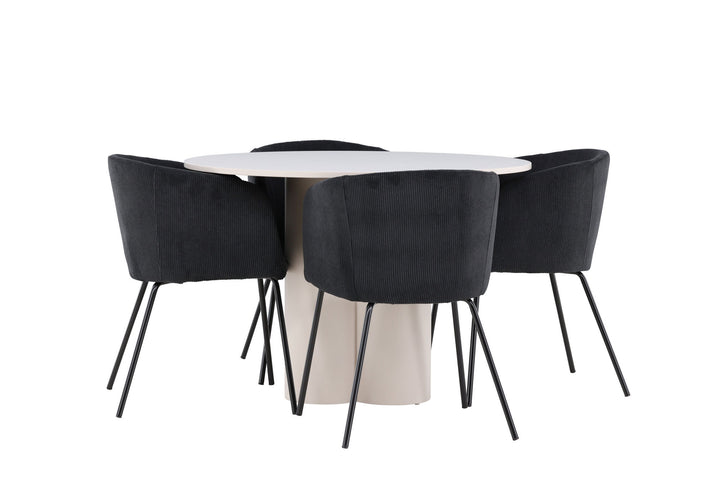 Venture Home Olivia Dining Table with Berit Dining Chair