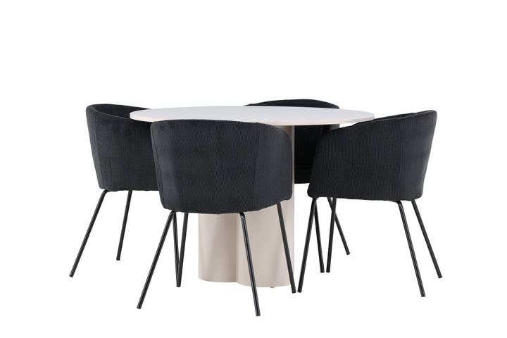 Venture Home Olivia Dining Table with Berit Dining Chair