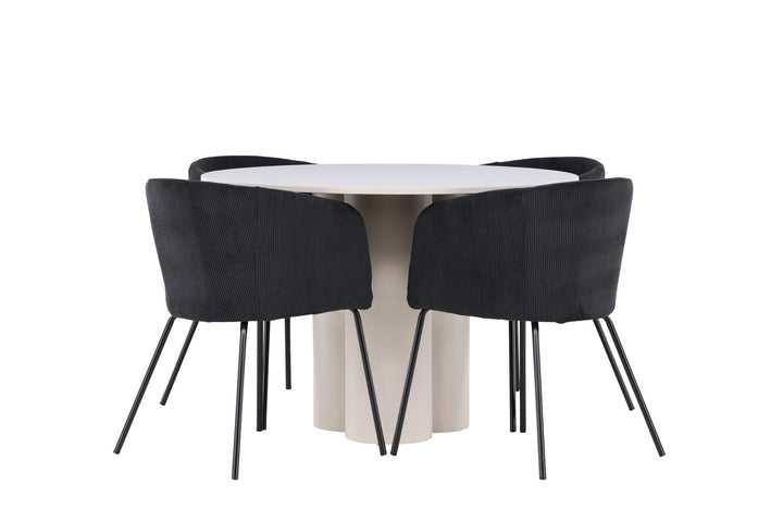 Venture Home Olivia Dining Table with Berit Dining Chair
