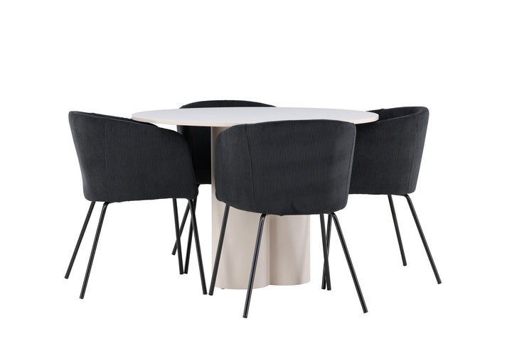Venture Home Olivia Dining Table with Berit Dining Chair
