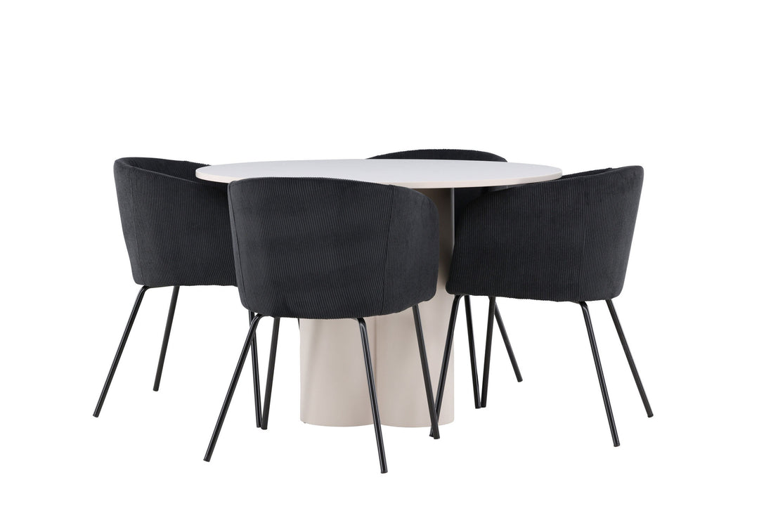Venture Home Olivia Dining Table with Berit Dining Chair
