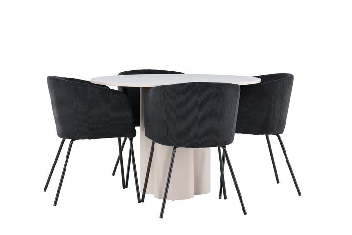 Venture Home Olivia Dining Table with Berit Dining Chair