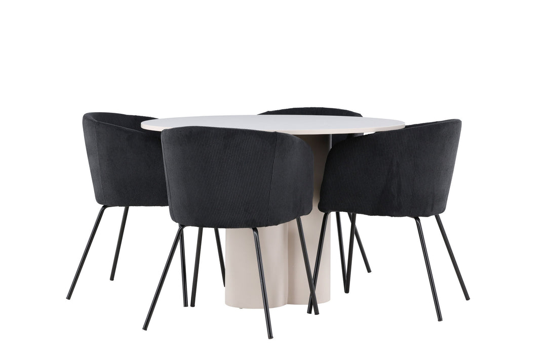 Venture Home Olivia Dining Table with Berit Dining Chair
