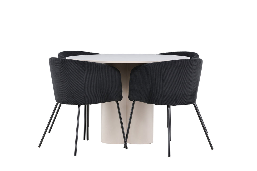 Venture Home Olivia Dining Table with Berit Dining Chair