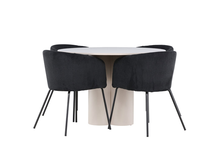Venture Home Olivia Dining Table with Berit Dining Chair