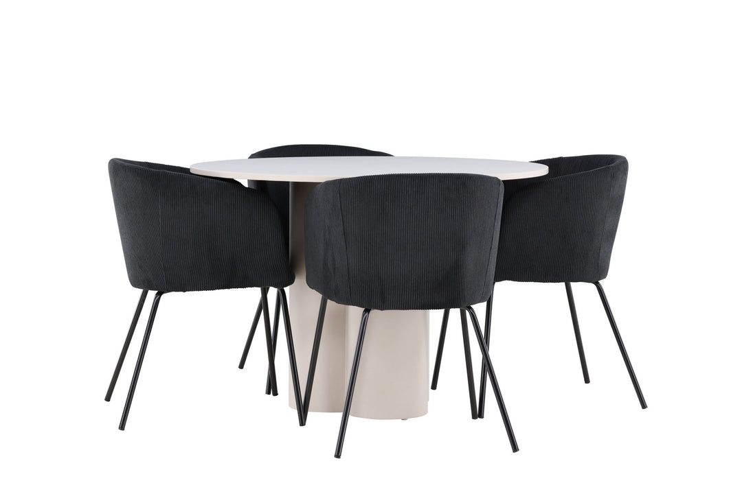 Venture Home Olivia Dining Table with Berit Dining Chair