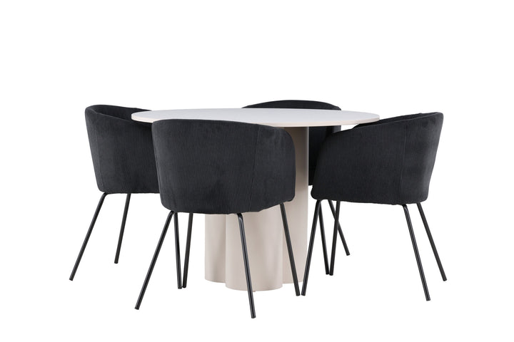 Venture Home Olivia Dining Table with Berit Dining Chair