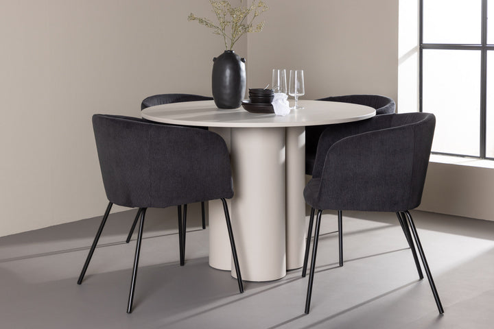 Venture Home Olivia Dining Table with Berit Dining Chair