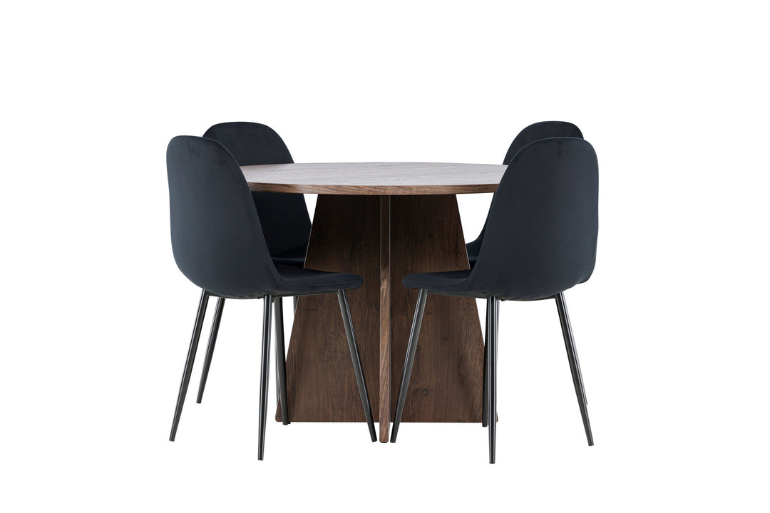 Venture Home Bootcut Dining Table with Polar Dining Chair