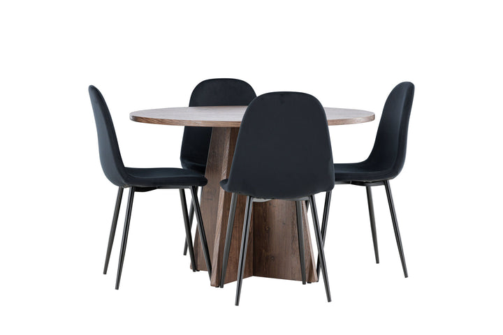 Venture Home Bootcut Dining Table with Polar Dining Chair