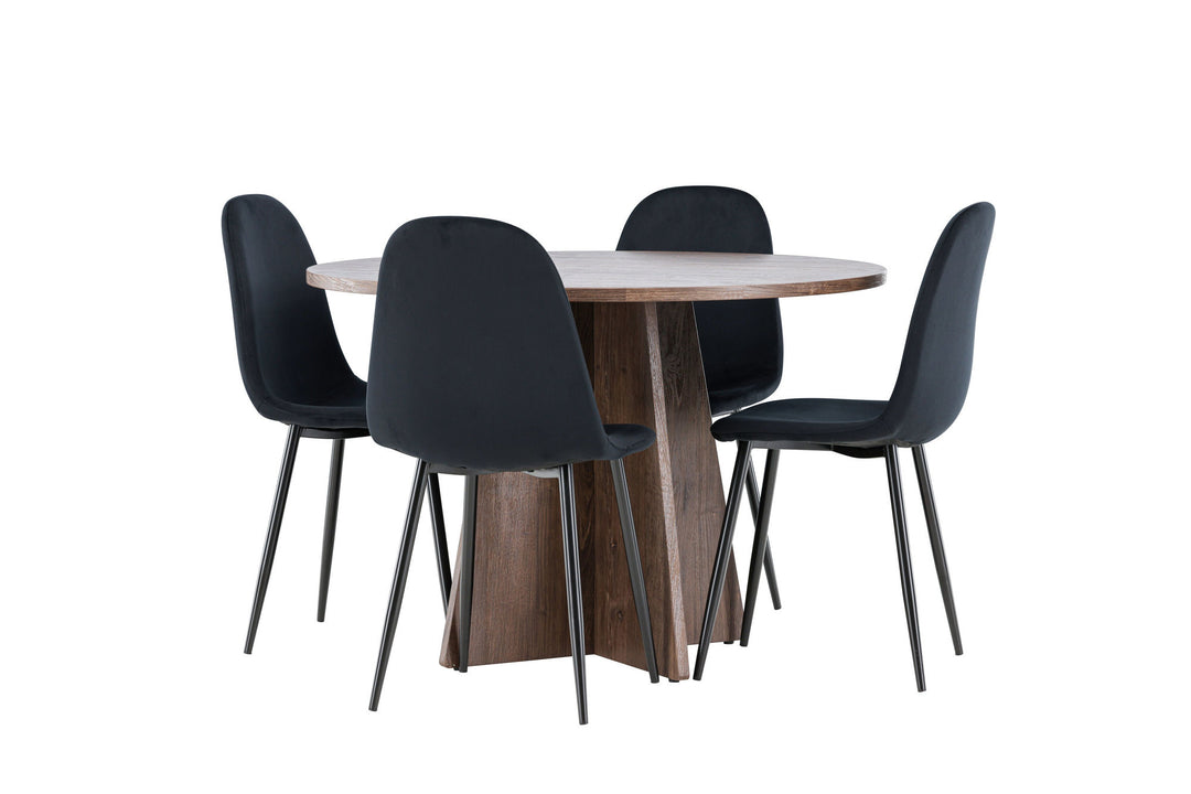 Venture Home Bootcut Dining Table with Polar Dining Chair