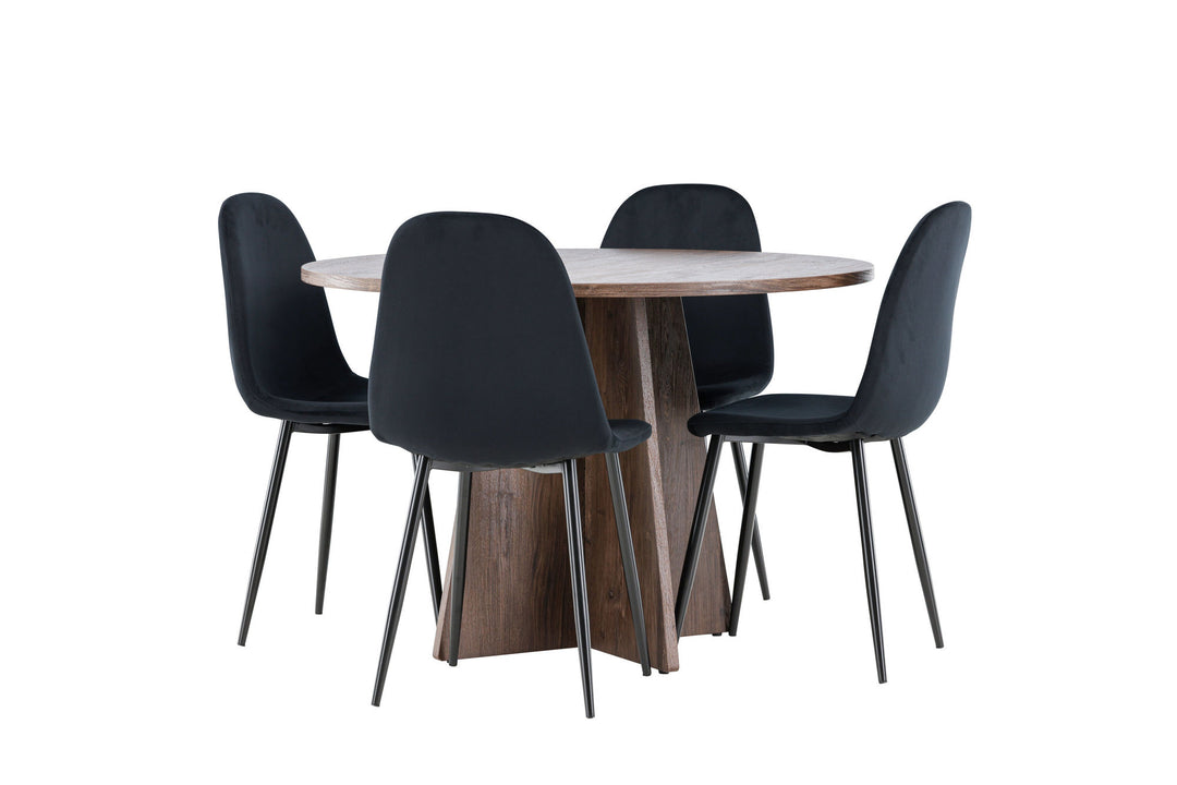 Venture Home Bootcut Dining Table with Polar Dining Chair