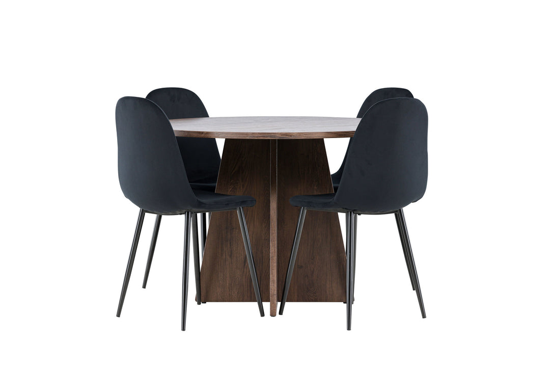 Venture Home Bootcut Dining Table with Polar Dining Chair