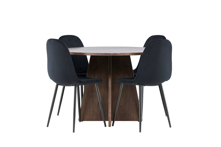 Venture Home Bootcut Dining Table with Polar Dining Chair
