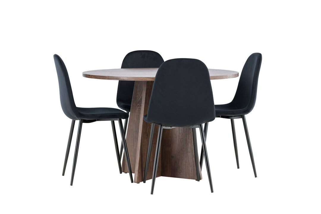 Venture Home Bootcut Dining Table with Polar Dining Chair