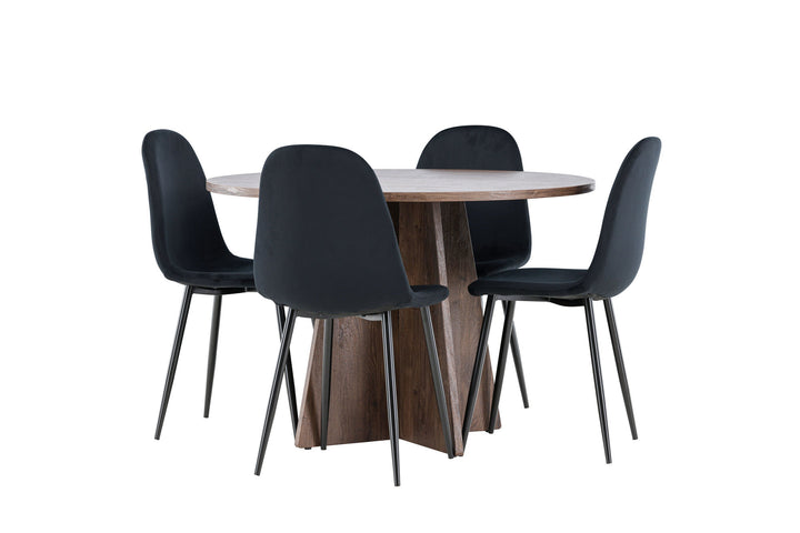 Venture Home Bootcut Dining Table with Polar Dining Chair