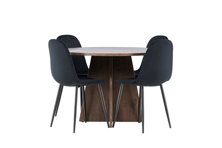 Venture Home Bootcut Dining Table with Polar Dining Chair