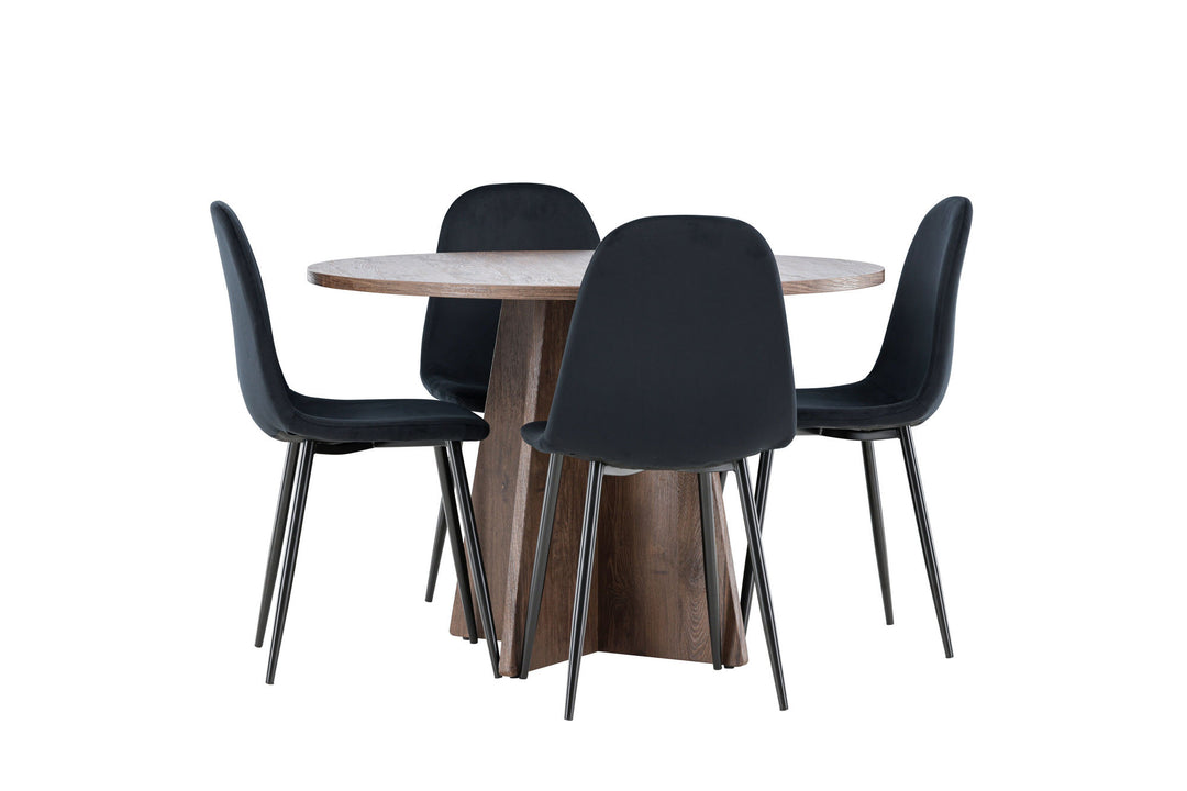 Venture Home Bootcut Dining Table with Polar Dining Chair