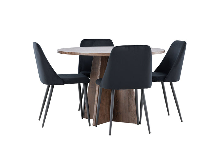Venture Home Bootcut Dining Table with Night Dining Chair
