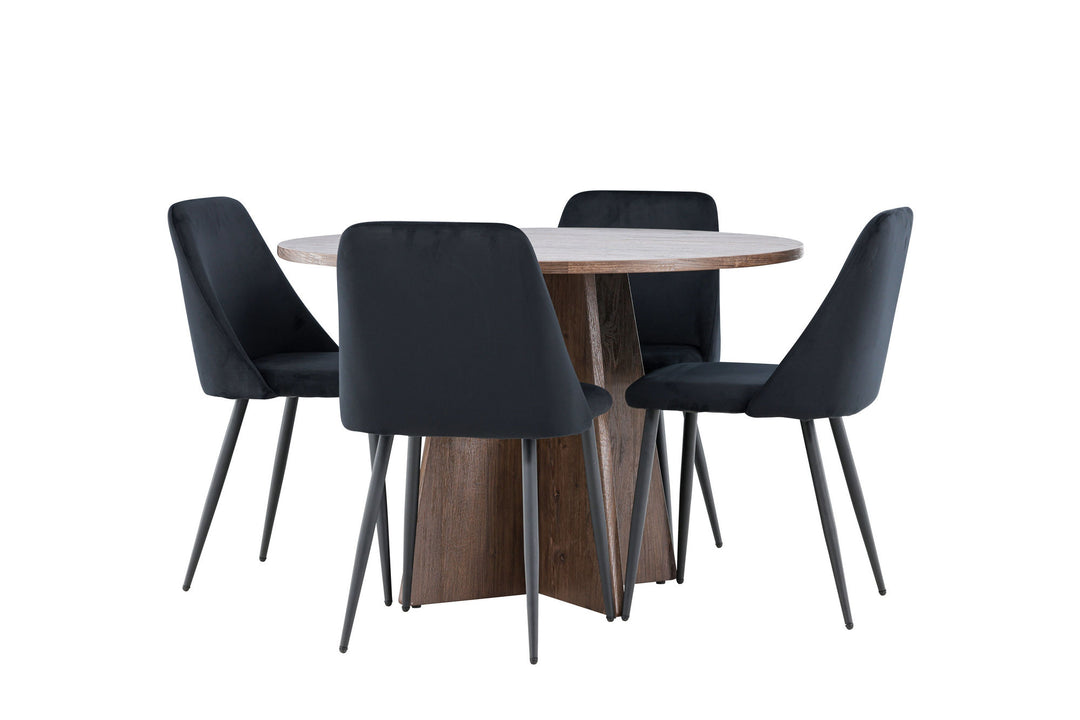 Venture Home Bootcut Dining Table with Night Dining Chair