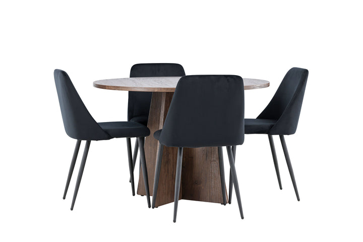 Venture Home Bootcut Dining Table with Night Dining Chair