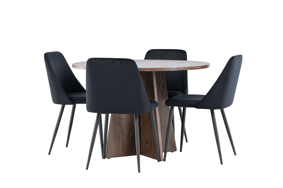 Venture Home Bootcut Dining Table with Night Dining Chair