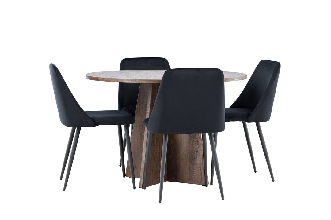Venture Home Bootcut Dining Table with Night Dining Chair