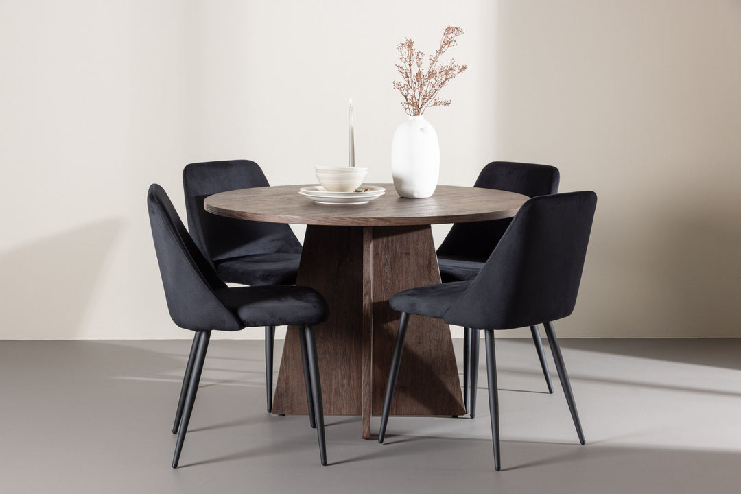 Venture Home Bootcut Dining Table with Night Dining Chair