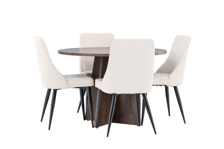 Venture Home Bootcut Dining Table with Leone Dining Chair