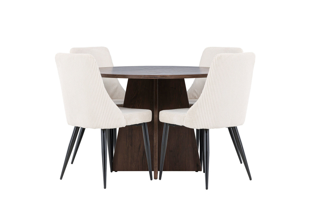Venture Home Bootcut Dining Table with Leone Dining Chair