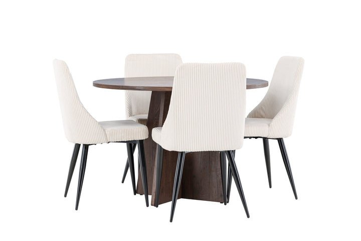 Venture Home Bootcut Dining Table with Leone Dining Chair