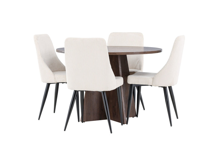 Venture Home Bootcut Dining Table with Leone Dining Chair