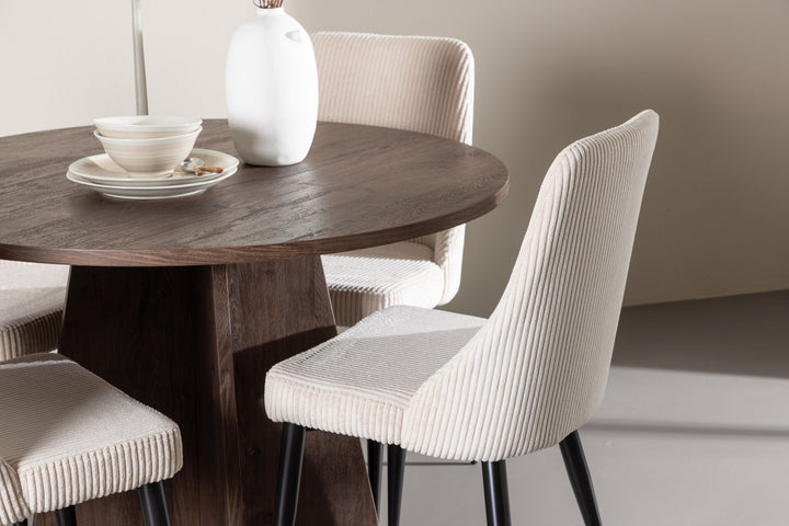 Venture Home Bootcut Dining Table with Leone Dining Chair
