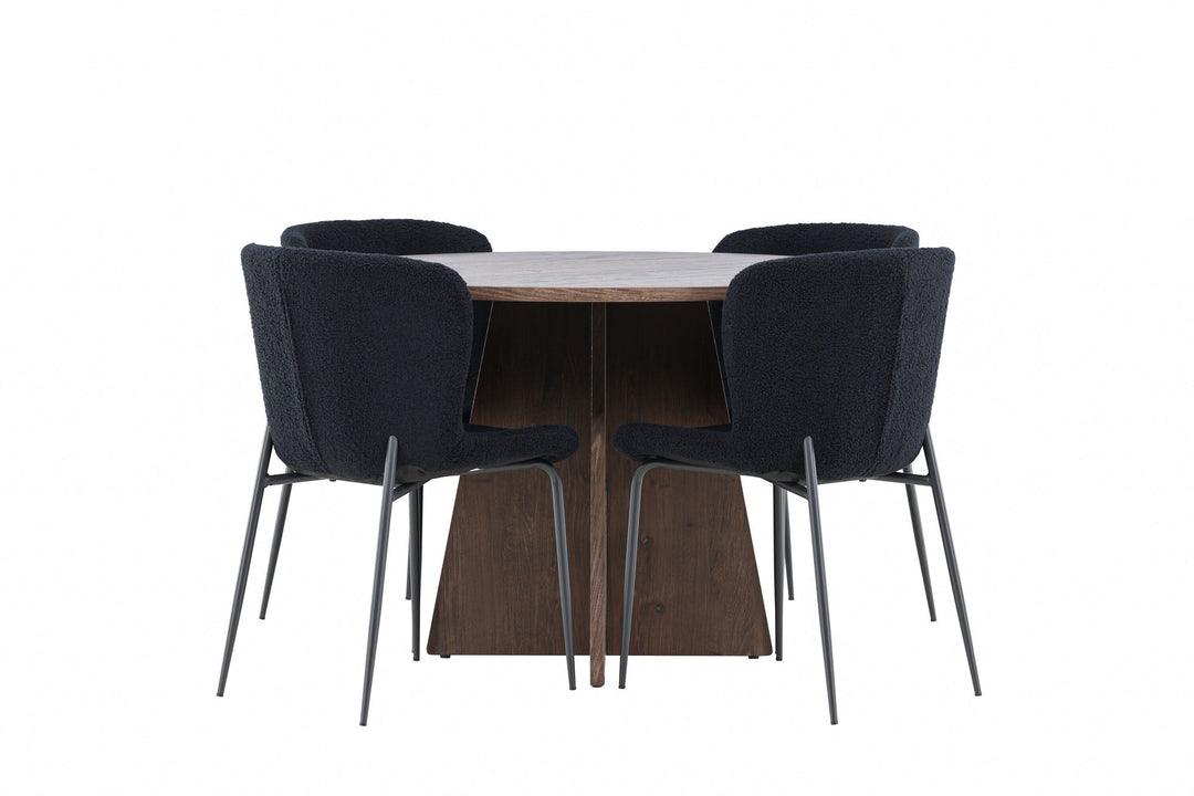 Venture Home Bootcut Dining Table with Modesto Dining Chair