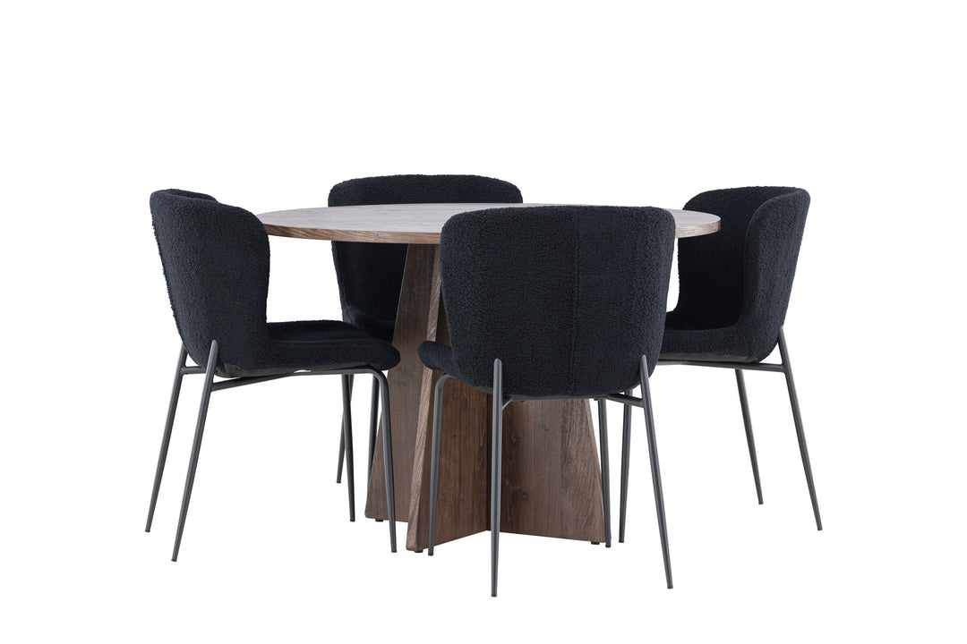 Venture Home Bootcut Dining Table with Modesto Dining Chair