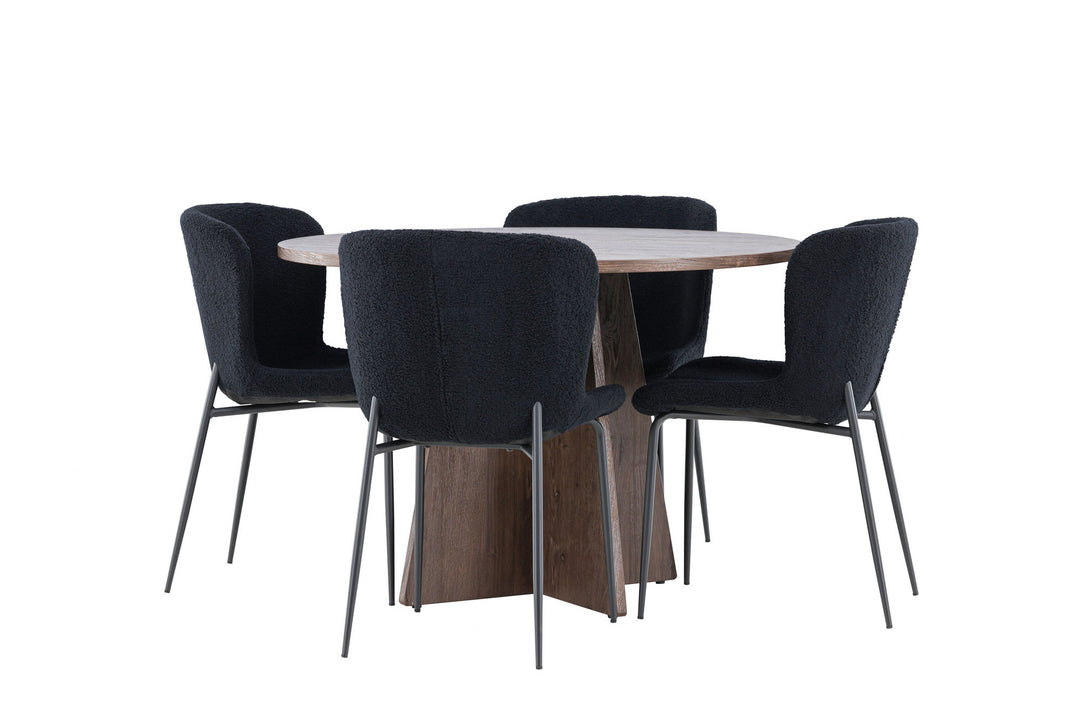 Venture Home Bootcut Dining Table with Modesto Dining Chair