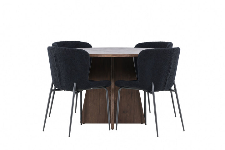 Venture Home Bootcut Dining Table with Modesto Dining Chair